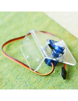 1 x SG90 mini servo with Acrylic bracket installer for crossing signal gate arms